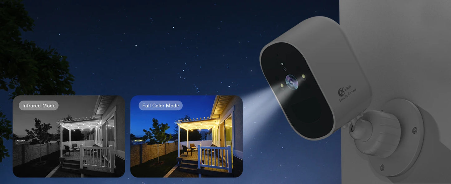Câmera IP XVIM 1080P Wi-Fi — Visão Noturna, Bateria 5200mAh e IP66