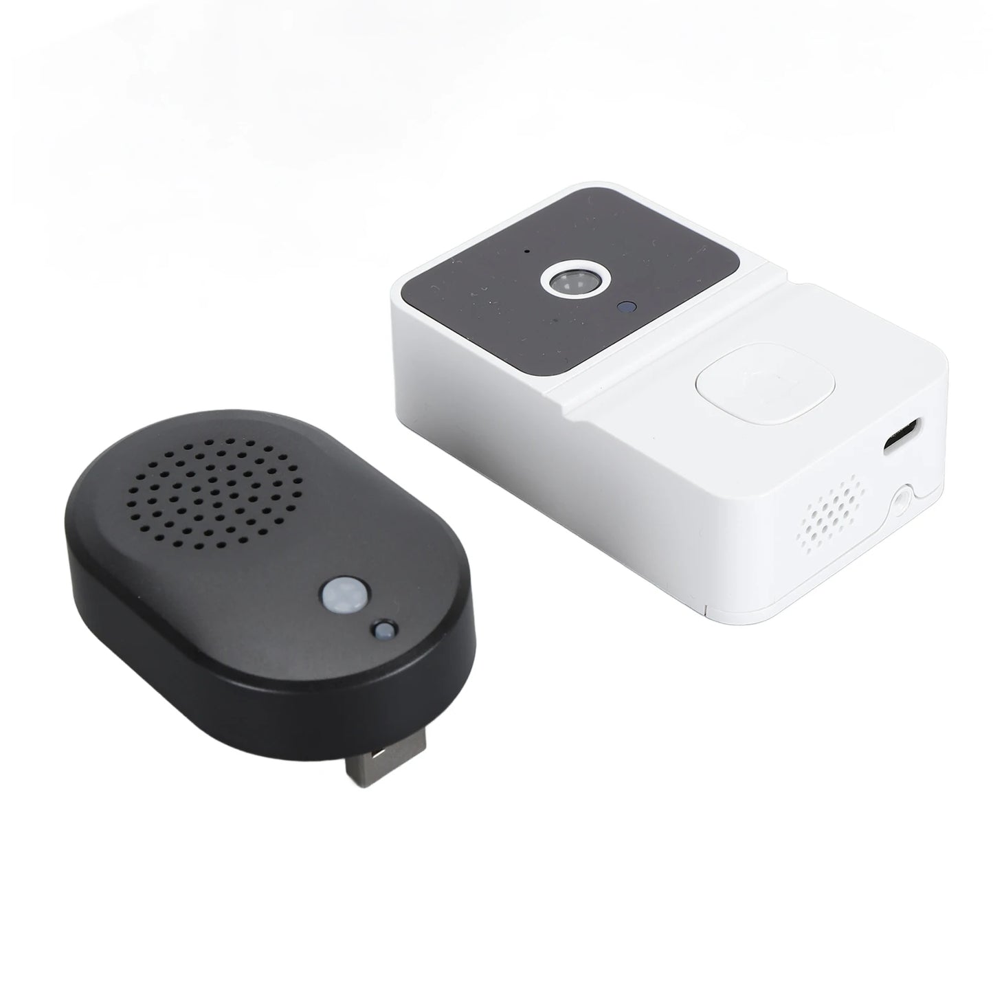 Campainha de vídeo inteligente wi-fi, câmera de vídeo, visão noturna, detecção de movimento ai, ip66, à prova d'água, compartilhamento multiusuário para ambientes internos