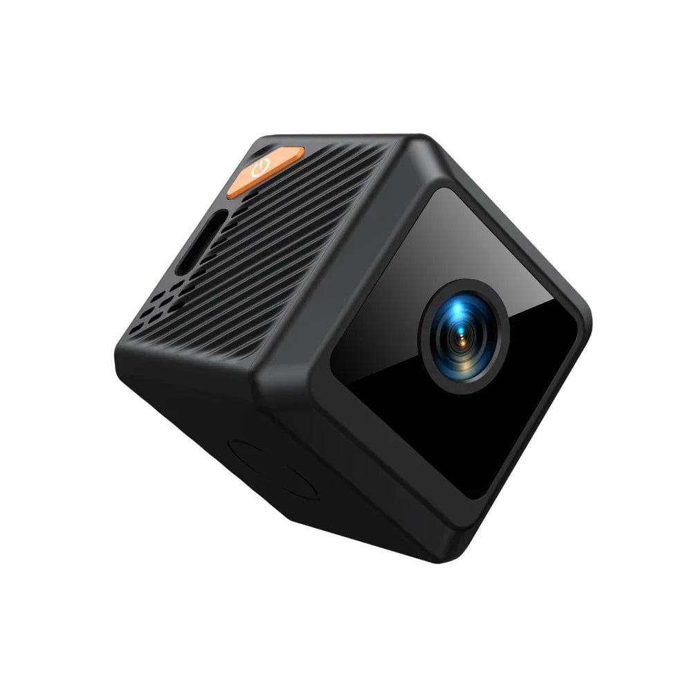 Mini Câmera de Segurança W02 Full HD 1080P - Bateria 600mAh Bluetooth Ângulo 140° Visão Noturna 5m Detecção de Movimento