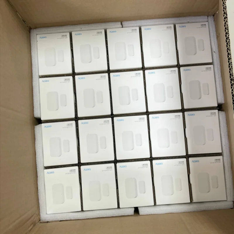 Sensor de Porta e Janela Inteligente Aqara Zigbee Mini Sensor de Porta Conexão Sem Fio Alarme Casa Inteligente para MiHome Gateway HomeKit