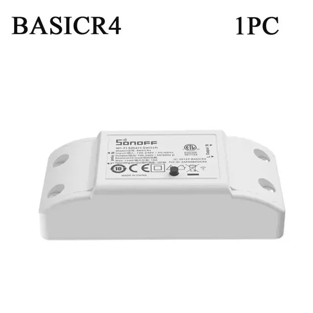 1-10 pces sonof basicr4 wifi interruptor inteligente remoto temporizador de voz suporte de controle remoto assistente de casa alexa alice ewelink app