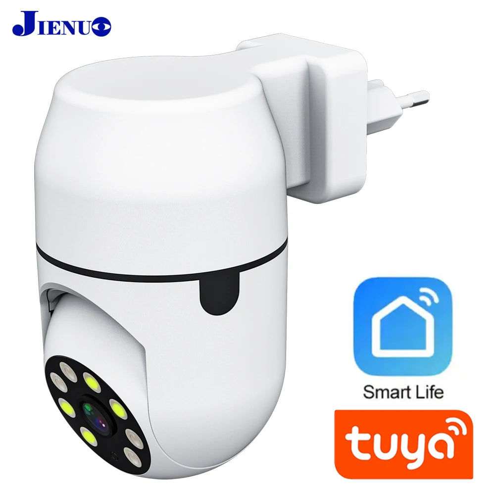 Câmera IP WiFi JIENUO JN-Q8 1080P – Rastreamento Automático de Humanos, Pan 360° e Visão Noturna Colorida
