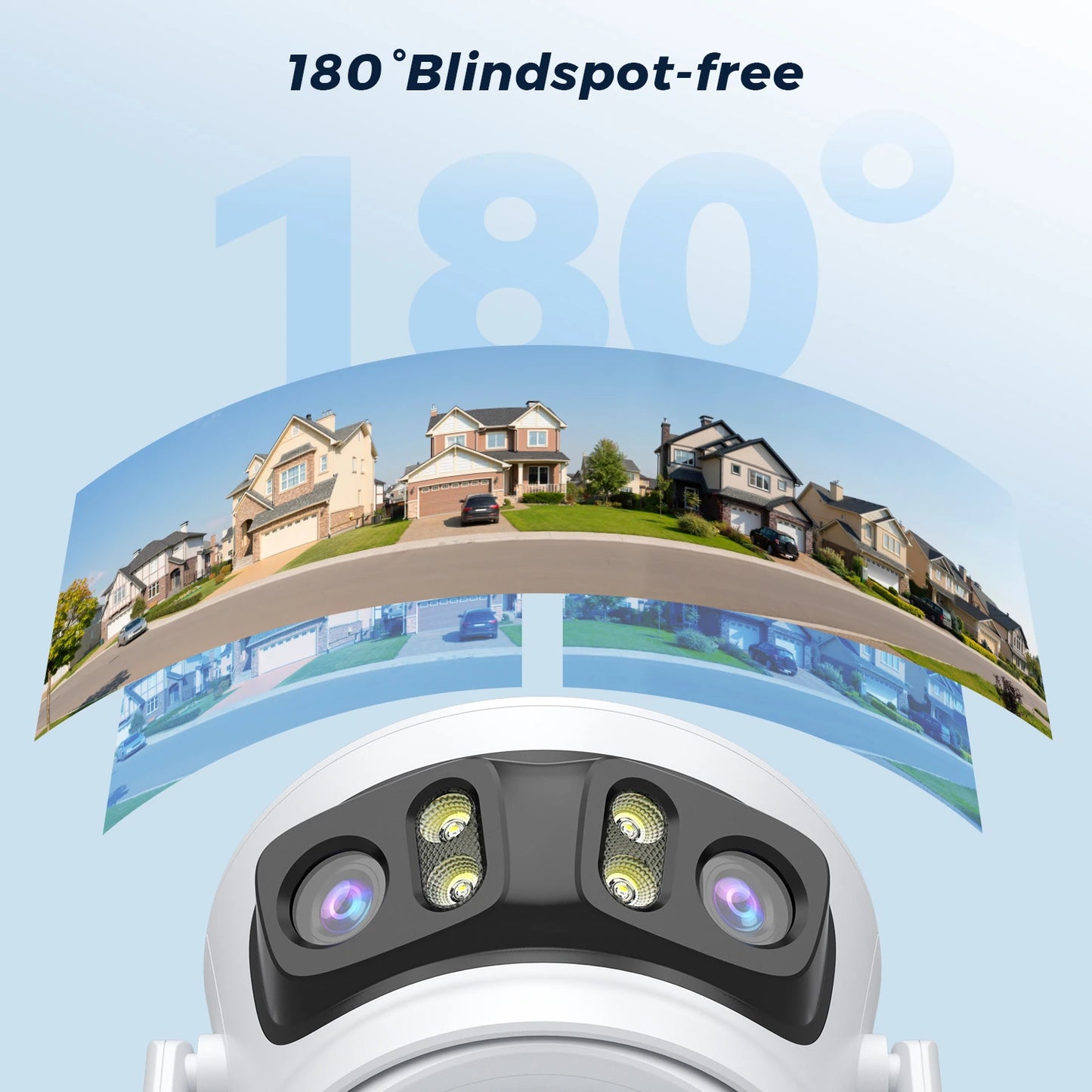 BESDER 15MP Wifi Câmera IP PTZ 10MP Três Tela 180 °   Proteção de segurança CCTV de 8MP com rastreamento automático externo grande angular O-Kam Pro