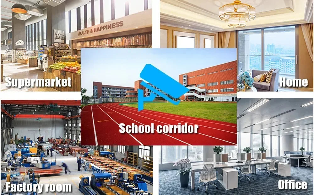 Câmera de Vigilância CCTV, H.265, Câmera HD 5MP, Vandalproof, Movimento, Face-Detecção, Corte IR, Visão Noturna, Big Dome, Câmera AHD