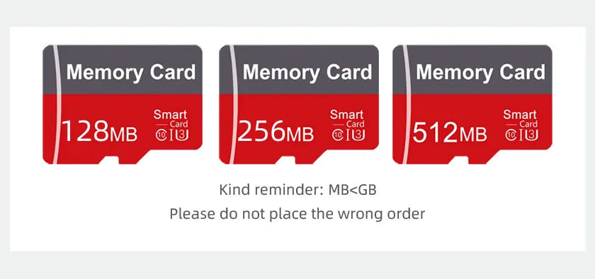 Cartão de Memória Micro SD JESW 64MB/128MB/256MB/512MB Classe 10 UHS-3