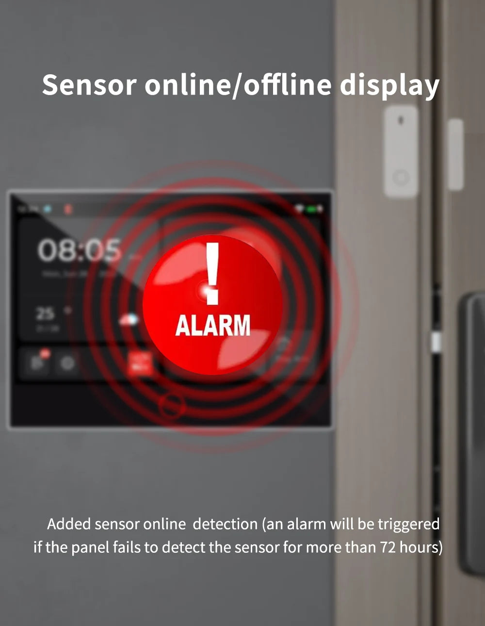 Sistema de Alarme Inteligente WiFi/4G GSM com Tela Touch IPS 7" Sensor Movimento Sirene - Kerui G70
