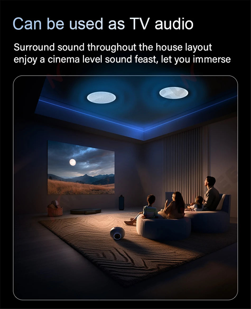 Tuya teatro inteligente música de fundo 4 + 32g android 11 sistema embutido zigbee gateway bluetooth wifi áudio na parede amplificador de potência