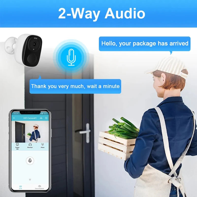 Câmera de Segurança HEIYOUCAM BW4 2K/3MP Solar WiFi com Holofote e Sirene - IP66