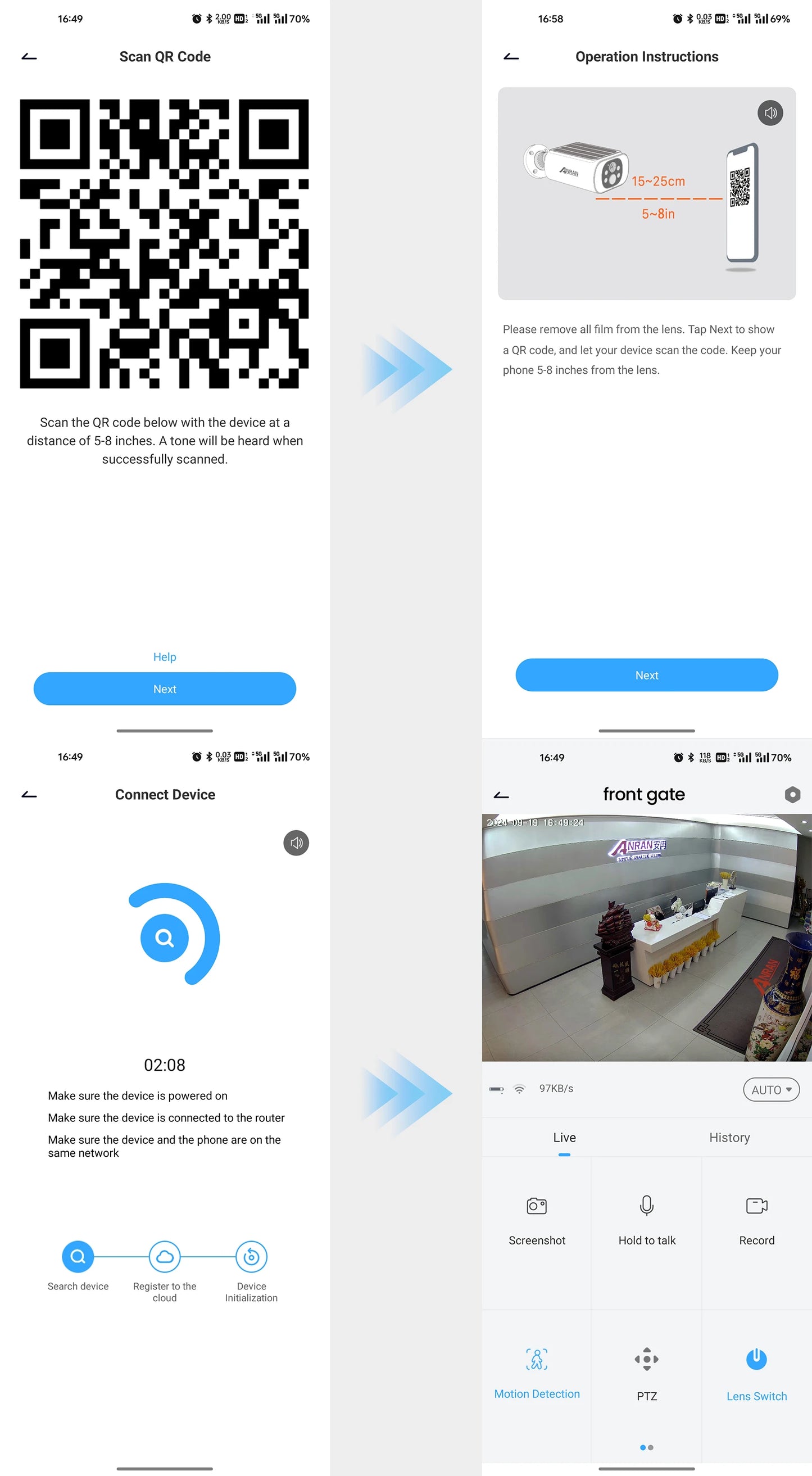 Câmera Solar ANRAN 2K WiFi Externa com Bateria Integrada e Detecção Humana