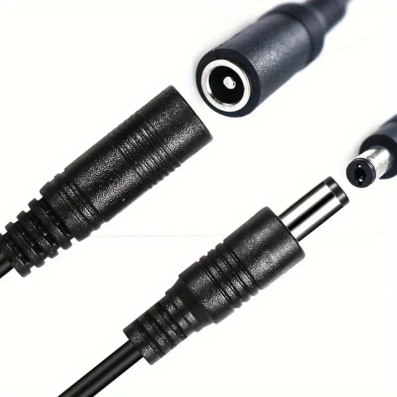 Cabo Divisor de Alimentação DC 12V 1 Fêmea para 2/4/8 Macho Conector 5.5x2.1mm para Câmeras CCTV - SUSIKUM