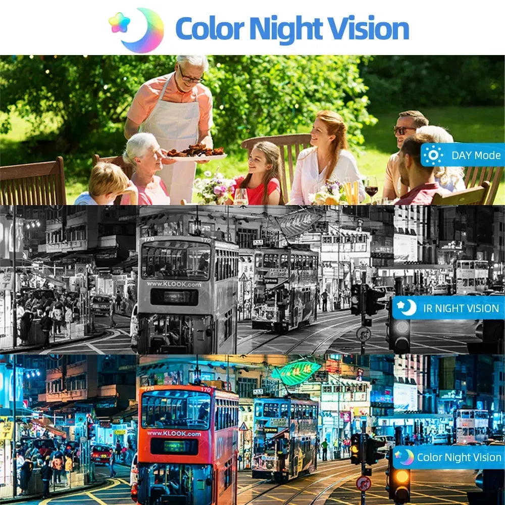 Câmera PTZ MvpSecam 8MP Lente Dupla – WiFi Pan 360°, Visão Noturna Colorida 40m e Detecção Humana por IA