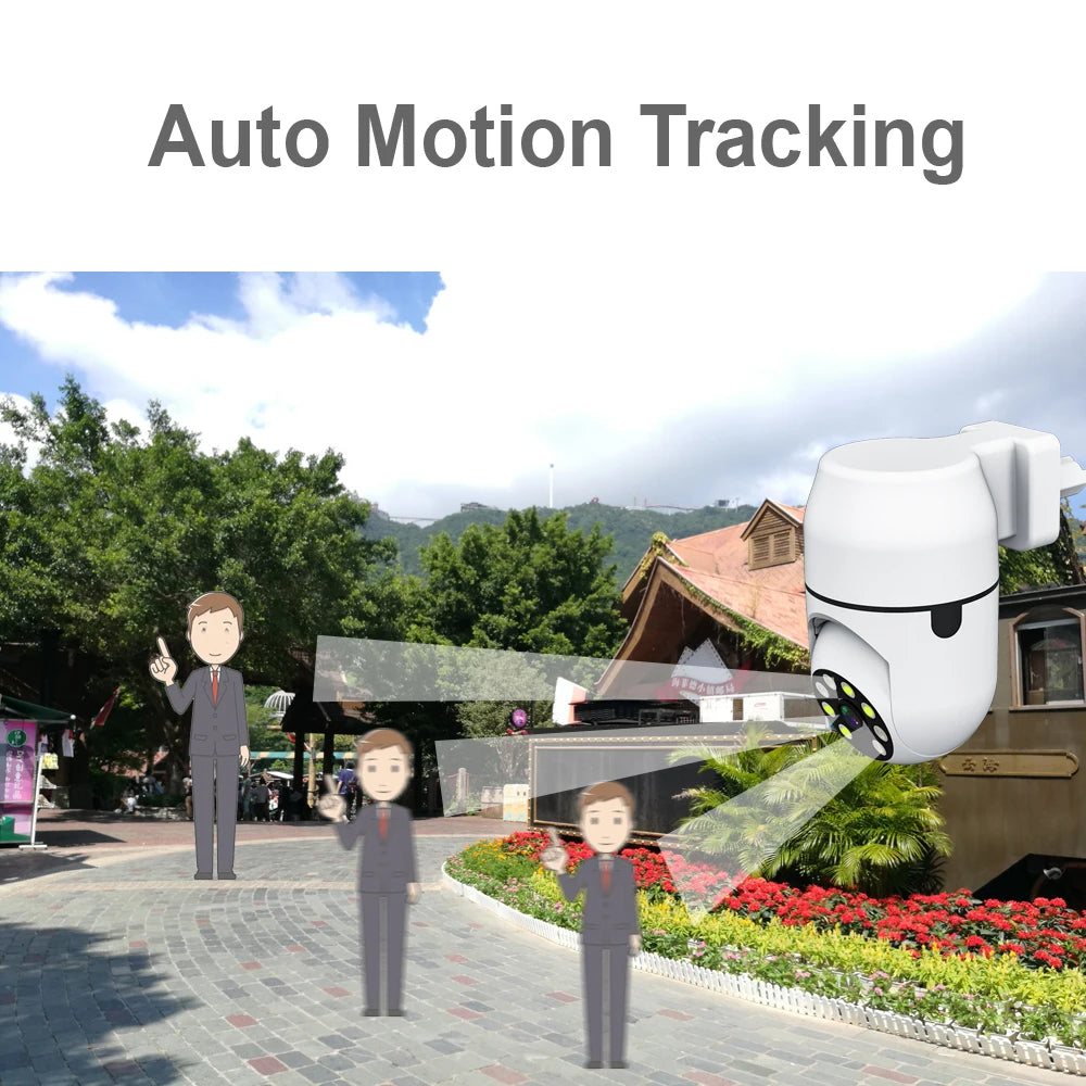 Vida inteligente câmera sem fio ip hd tuya humano rastreamento automático cctv vigilância de segurança cor ir visão noturna interior wi fi casa cam