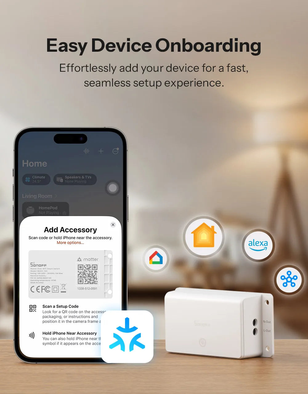 Sonoff básico gen5 matéria wifi interruptor inteligente casa inteligente temporizador de controle remoto diy interruptor inteligente trabalho com homekit alexa