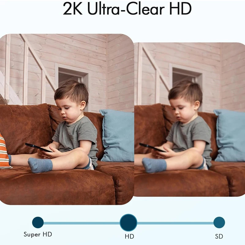 Câmera de Segurança HEIYOUCAM 2K WiFi com Bateria, Sirene e Holofote - IP66