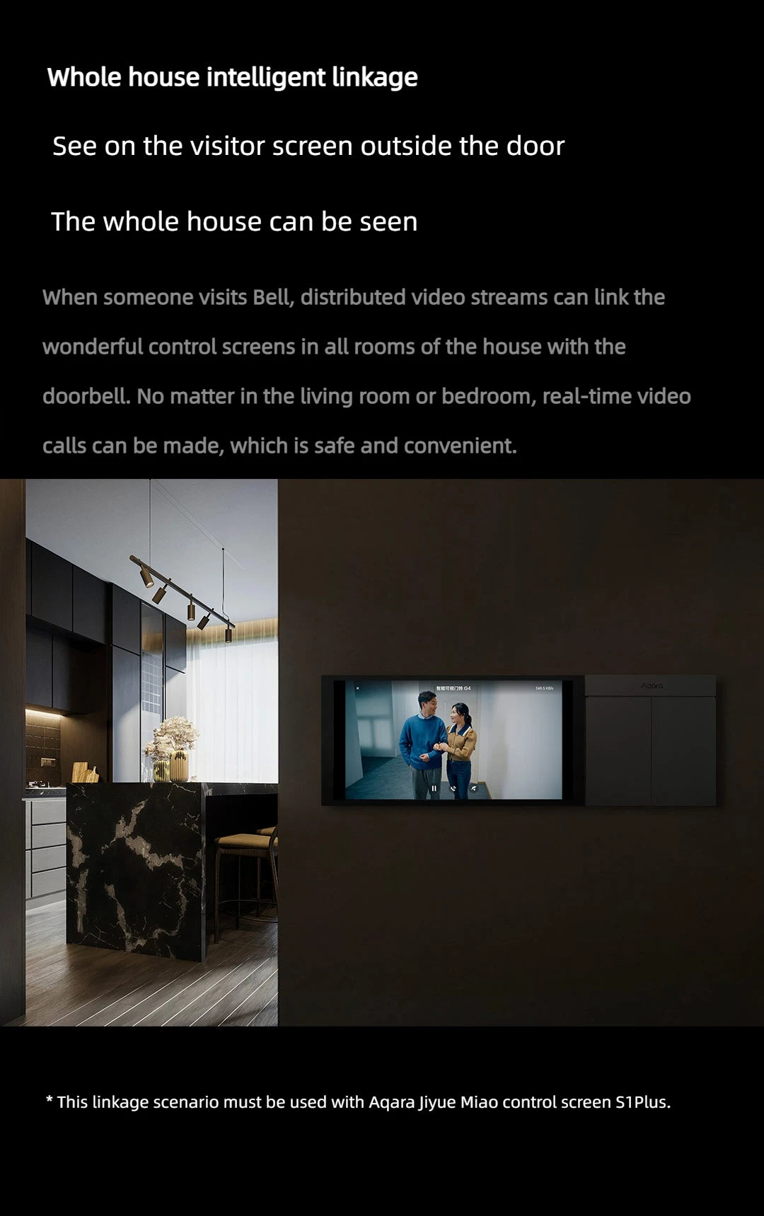 Aqara wi fi inteligente vídeo campainha g4 sem fio 1080p hd câmera ir alarme de segurança casa inteligente campainha da porta wi fi intercom para casa