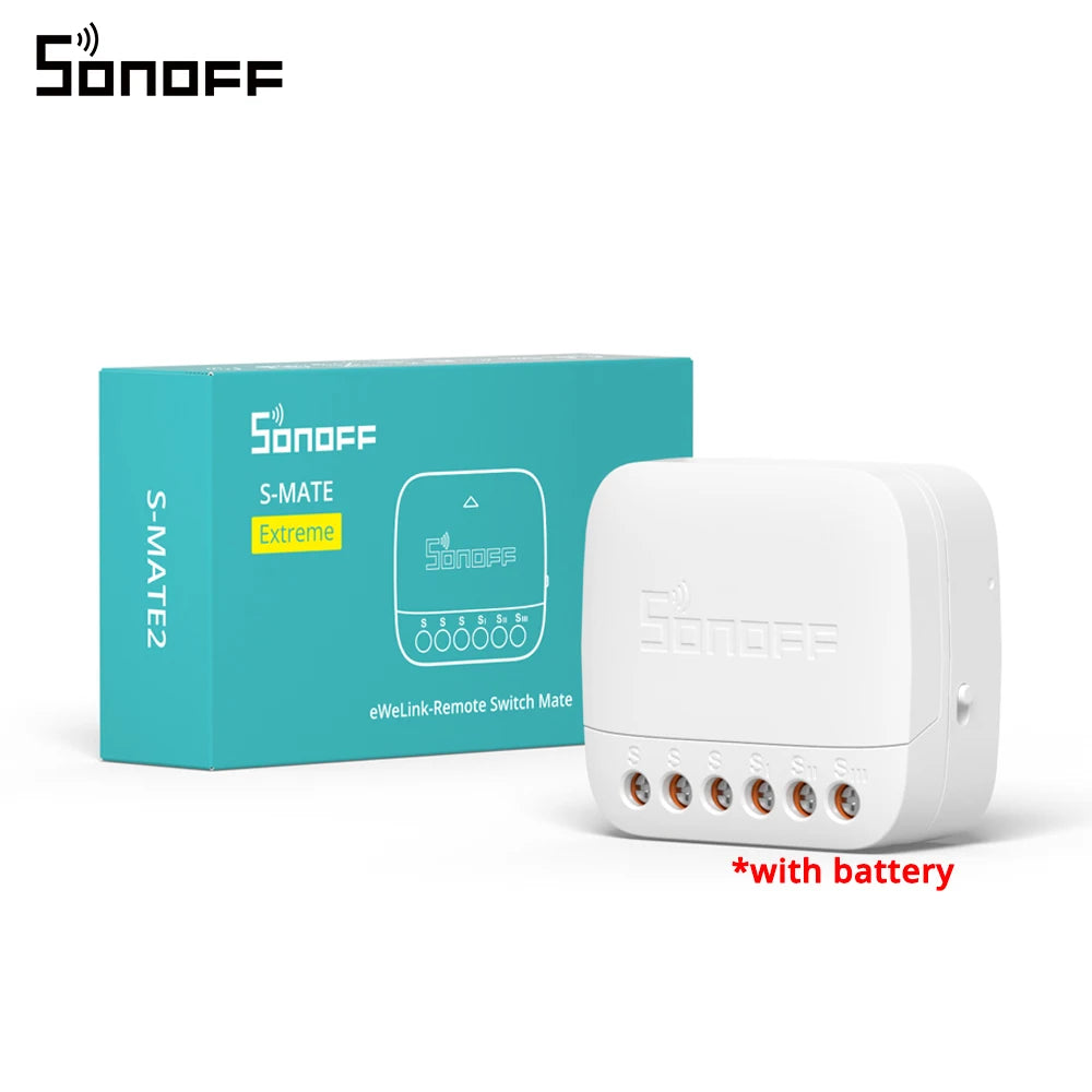 SONOFF-S-MATE2 Extreme Switch Mate, EWeLink, Controle Remoto, Suporte Rocker, Push Button Switch, Alexa, SmartThings, IFTTT, Smart Home