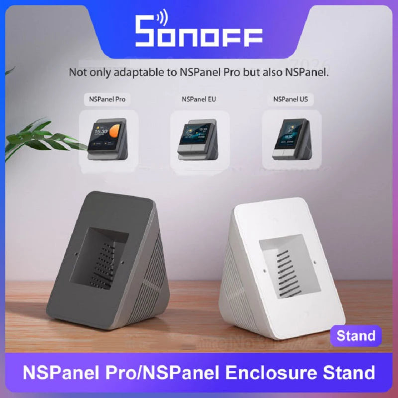 1/3/4 pçs sonof suporte painel de controle central base portátil casa inteligente para sonof nspanel pro e nspanel desktop prateleira parede
