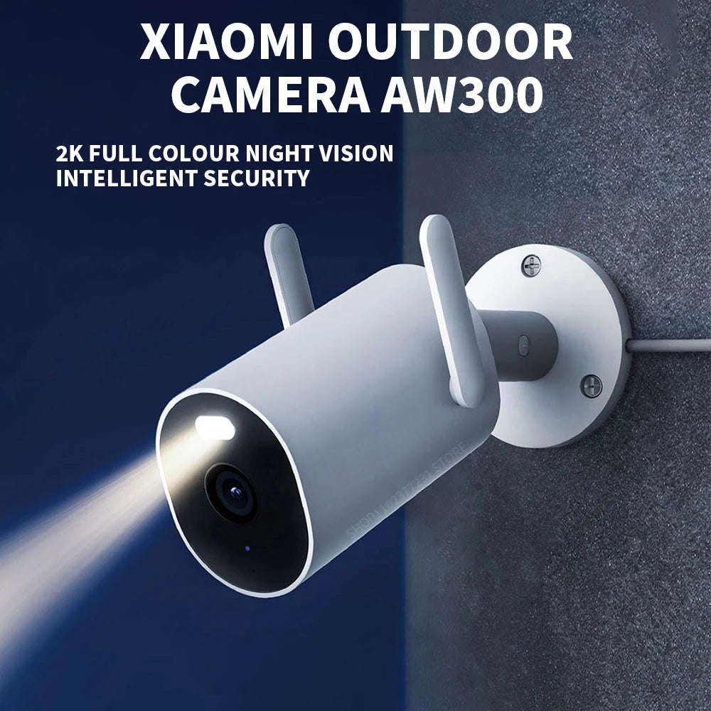 Câmera de Segurança Xiaomi Mijia AW300 2K IP66 com Visão Noturna Colorida Full Color e WiFi - App Mi Home