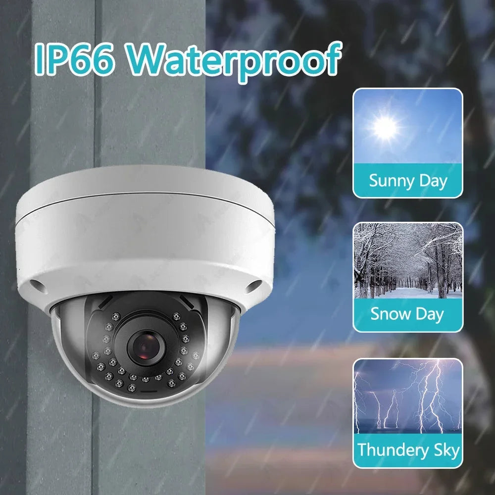 Câmera de Vigilância CCTV, H.265, Câmera HD 5MP, Vandalproof, Movimento, Face-Detecção, Corte IR, Visão Noturna, Big Dome, Câmera AHD