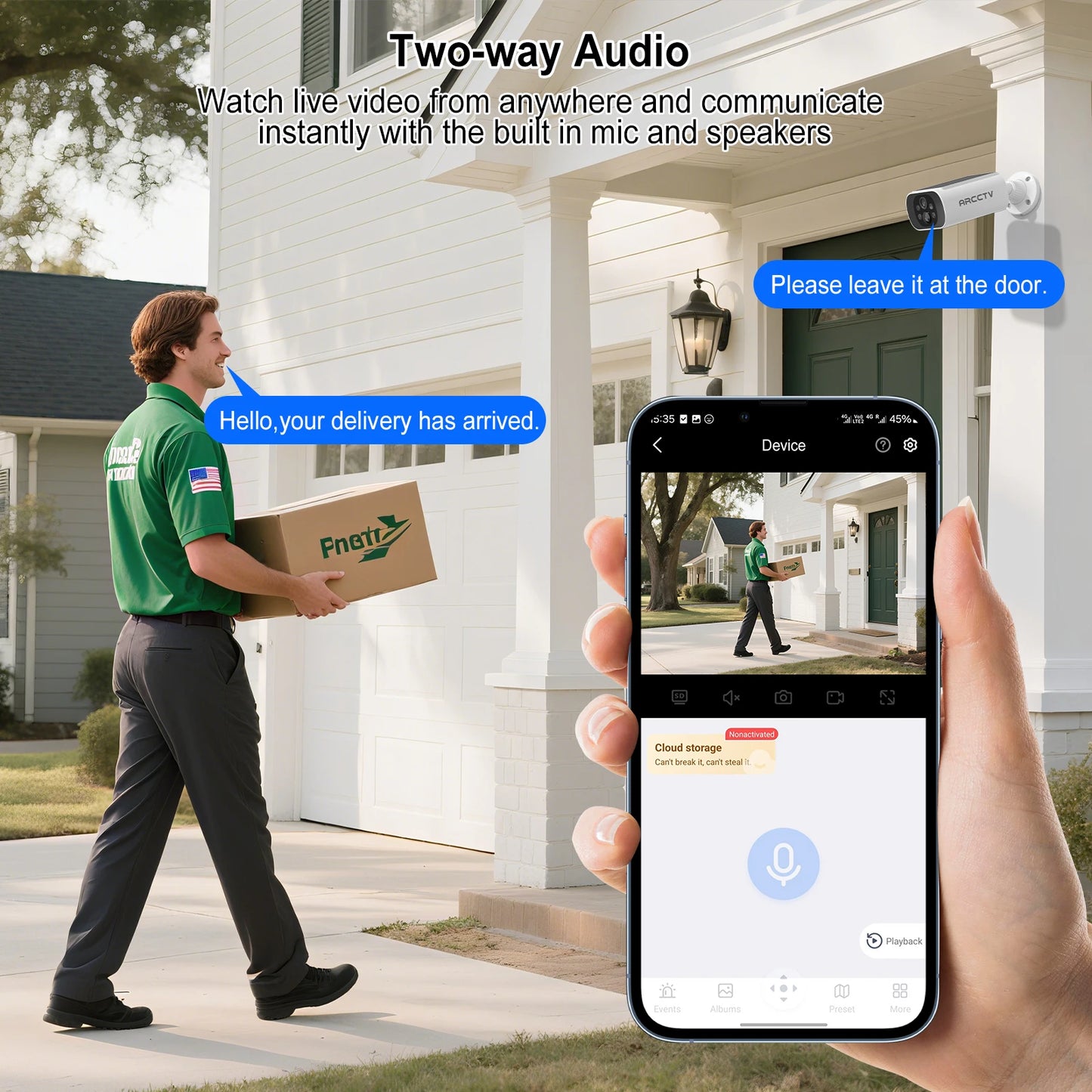 Câmera Solar ARCCTV 2K/4MP WiFi Externa com Bateria Integrada e Detecção Humana