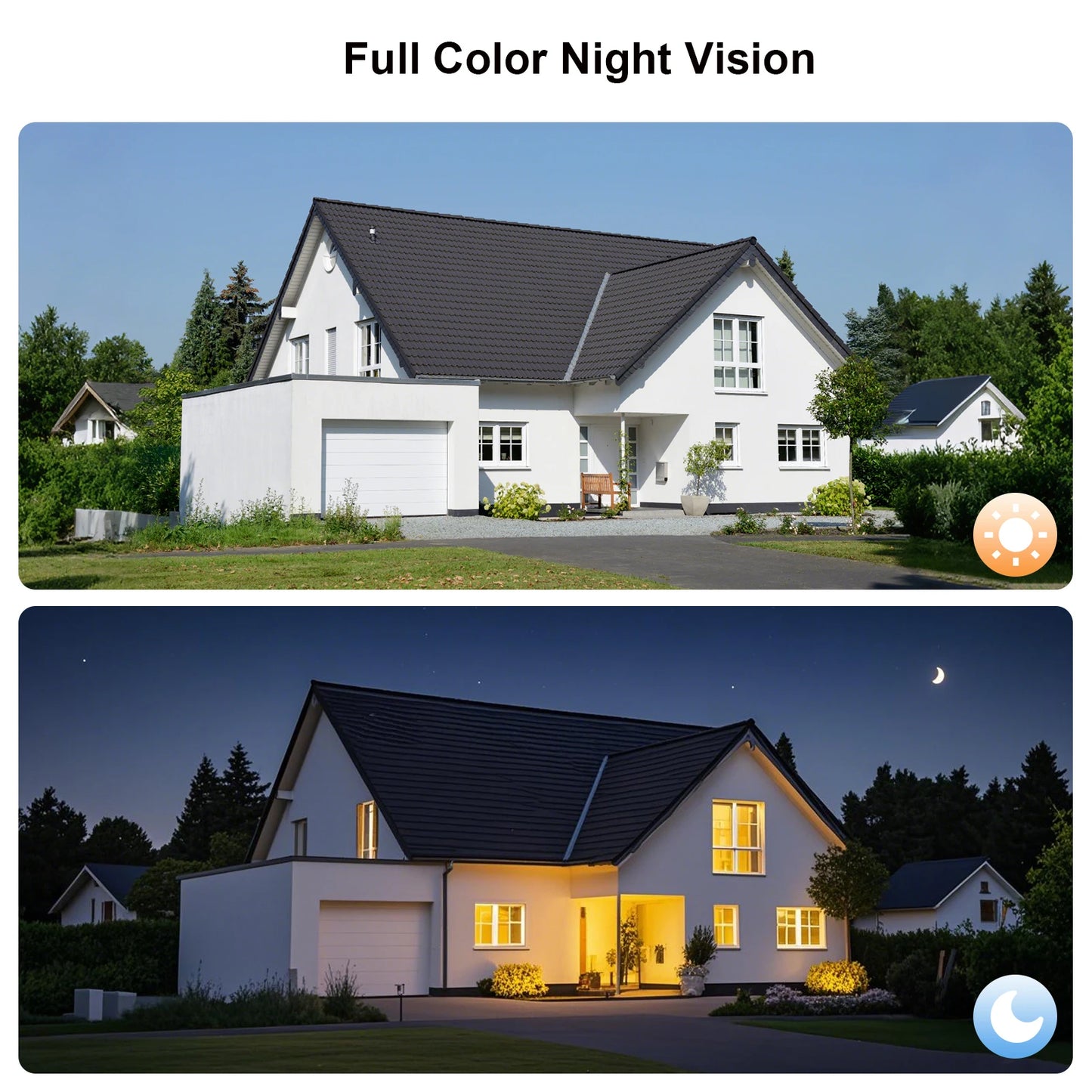 Câmera de Segurança Solar 2K com Visão Noturna Colorida e Bateria 5200mAh - WiFi 2.4G