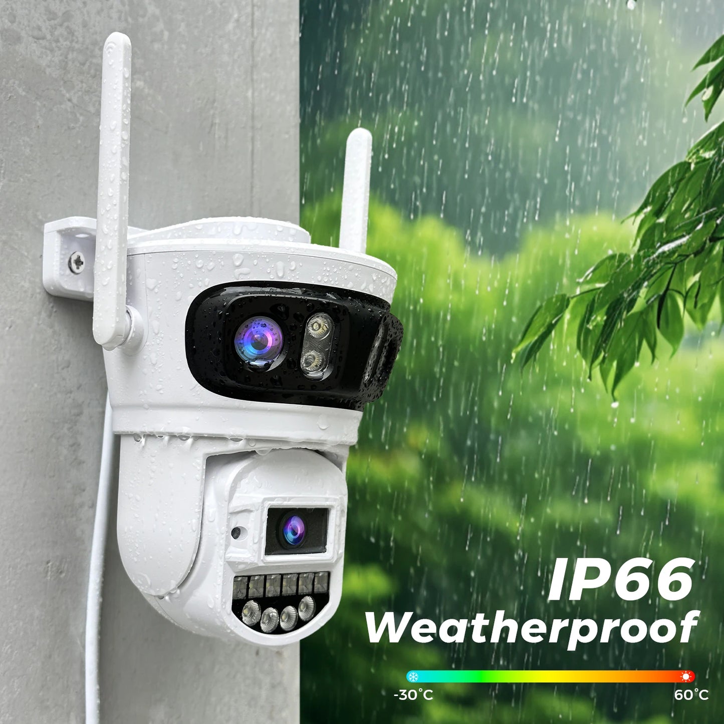 BESDER 15MP Wifi Câmera IP PTZ 10MP Três Tela 180 °   Proteção de segurança CCTV de 8MP com rastreamento automático externo grande angular O-Kam Pro