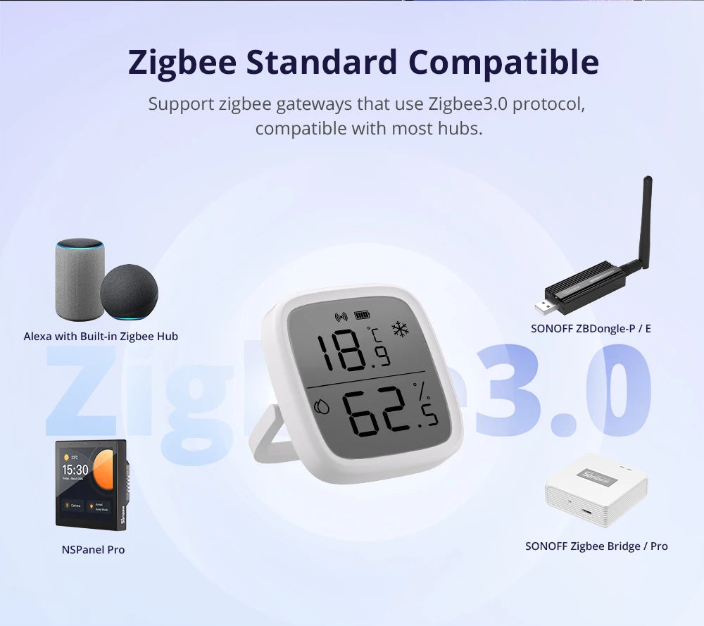Botão Sem Fio SONOFF SNZB-01P Zigbee - Sensor de Presença - Controle Inteligente - eWeLink