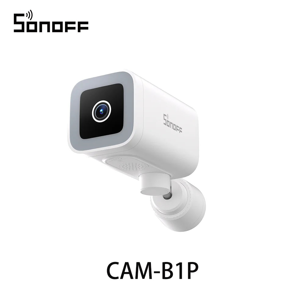 Câmera de Segurança Externa Inteligente SONOFF CAM-B1P 2K HD com Detecção Humana IA IP65 À Prova D'água Rastreamento Inteligente e Visão Noturna Colorida