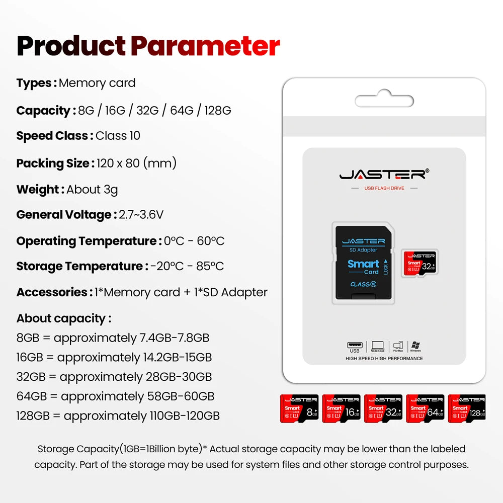 Cartão de memória classe 10 8gb 16gb 32gb mini cartão sd 64gb 128gb portátil tf dispositivos de armazenamento externo para computador presente criativo