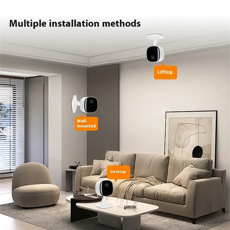 Câmera wi-fi para casa inteligente, 1080p, hd, mini monitor de segurança para bebê, áudio portátil, visão noturna infravermelha, detecção de movimento