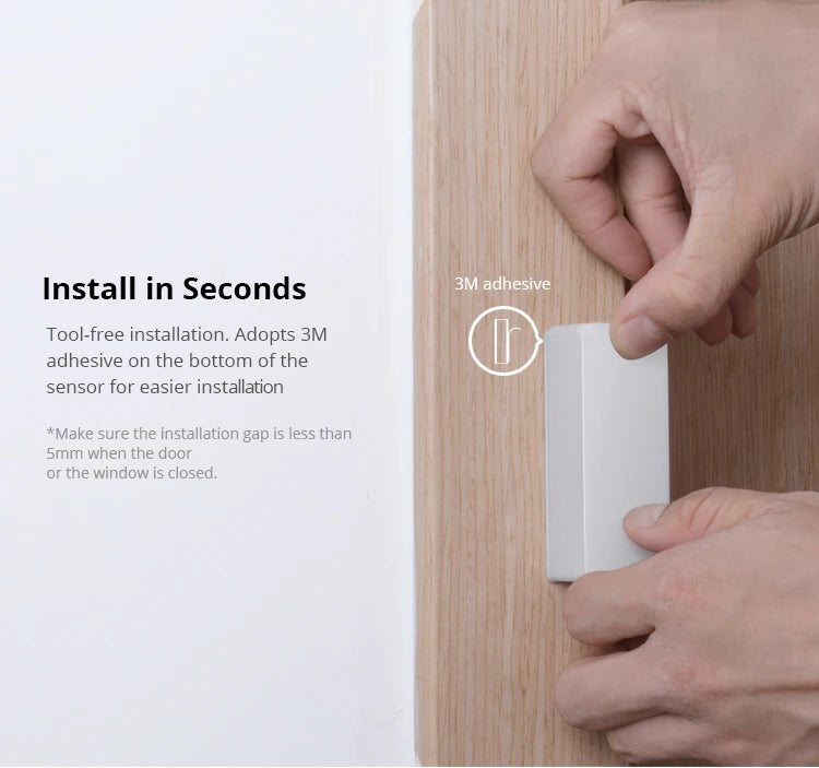 Sonoff dw2 wifi sem fio porta/janela sensor módulo de automação residencial inteligente sem necessidade de gateway sincronização de status fácil instalação sensor
