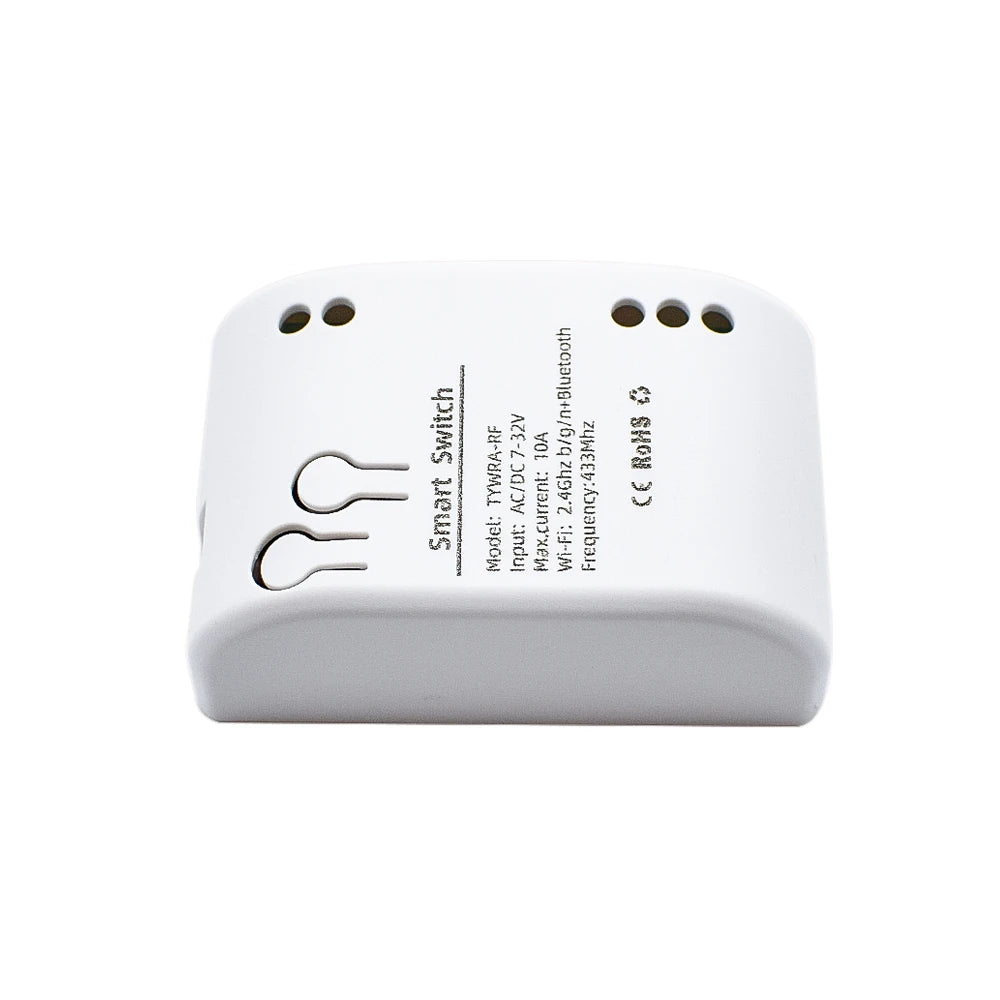 Tuya wifi inteligente portão de garagem interruptor do motor acesso porta elétrica dc 12v 24v 32v ac 220v 1/2ch módulo relé pulso rf433 remoto alexa