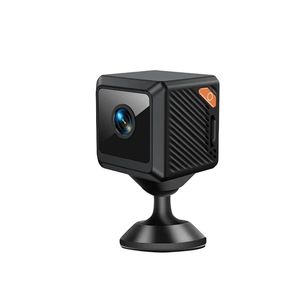 Mini Câmera de Segurança W02 Full HD 1080P - Bateria 600mAh Bluetooth Ângulo 140° Visão Noturna 5m Detecção de Movimento