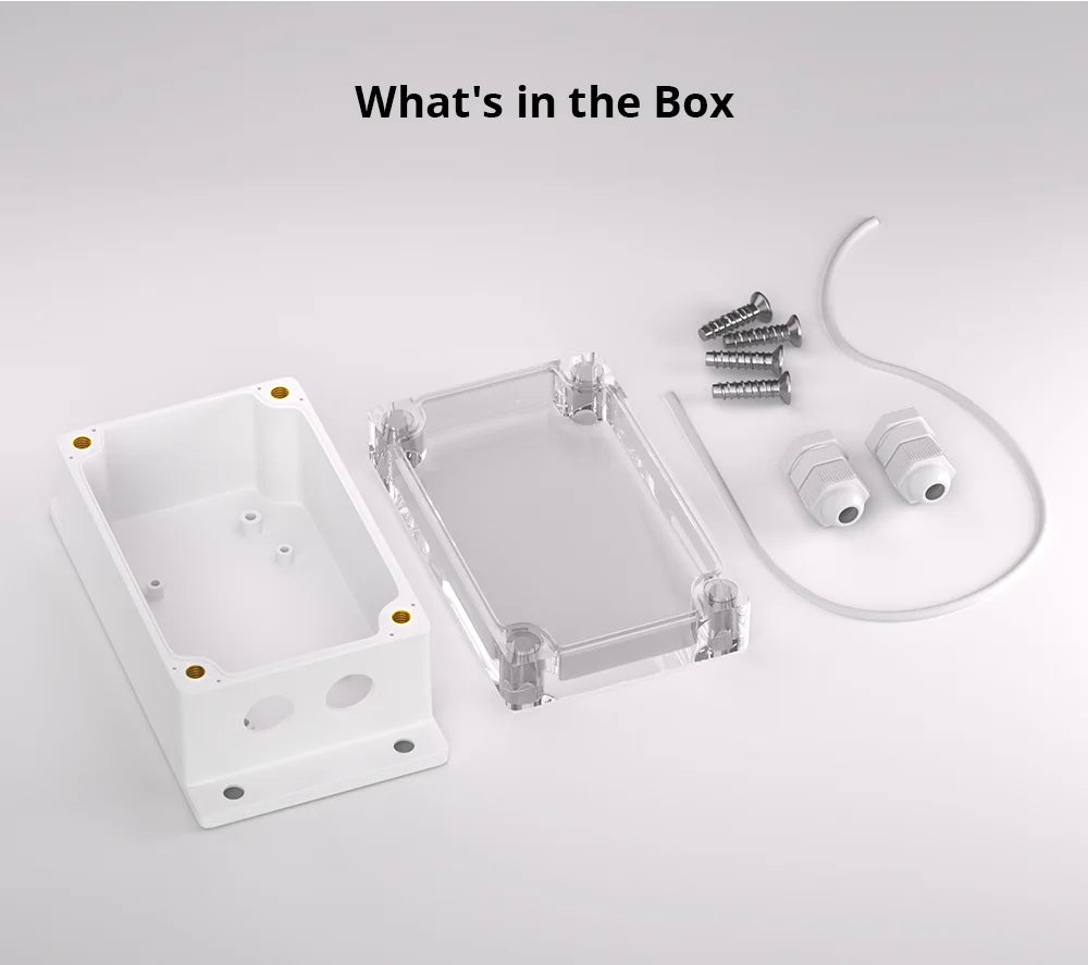 SONOFF-Caixa de junção impermeável com interruptores inteligentes WiFi, IP66, Impact Shell, compatível com BASICR2, BASICR4, RFR2, IP66