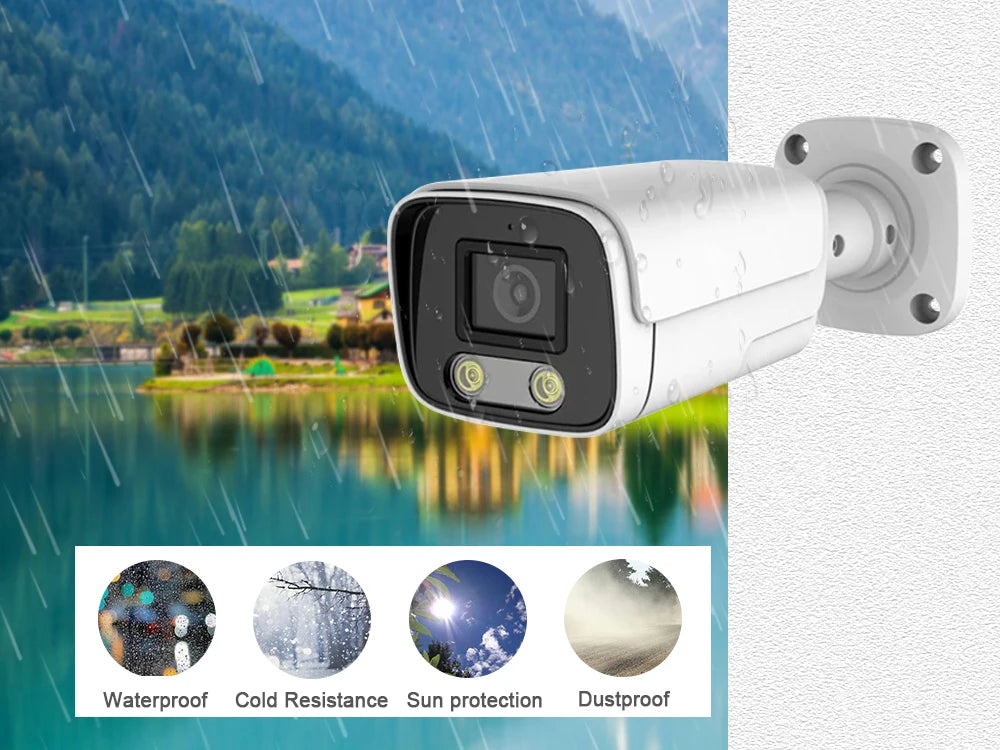 Câmera NINIVISION YU-AHDCAM-4K 8MP 4K AHD Bullet Sensor Sony CCD Visão Noturna IP66 Externo