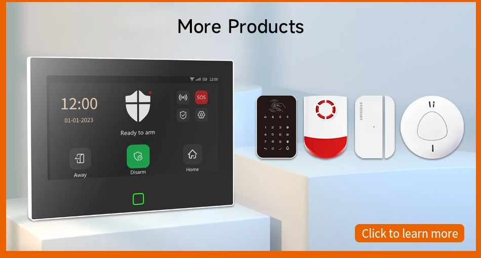 Sirene de Alarme Staniot 433MHz - 120dB com Luz Estroboscópica para Uso Externo