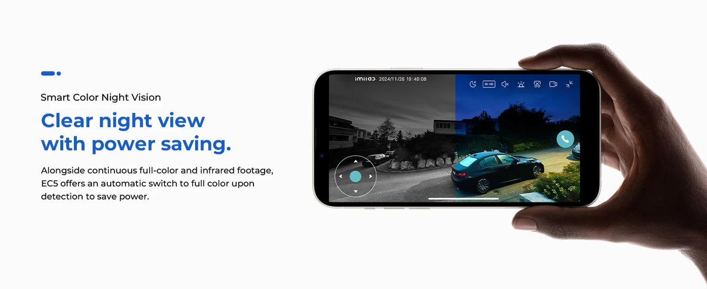 Câmera IMILAB EC5 Floodlight 2K 3MP 360° com Holofote 400Lm e Rastreamento Humano