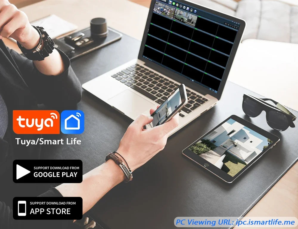 Tuya câmera solar inteligente wifi lente dupla 8mp sem fio ao ar livre câmera de vigilância de vídeo bateria ptz cctv duas telas detecção pir