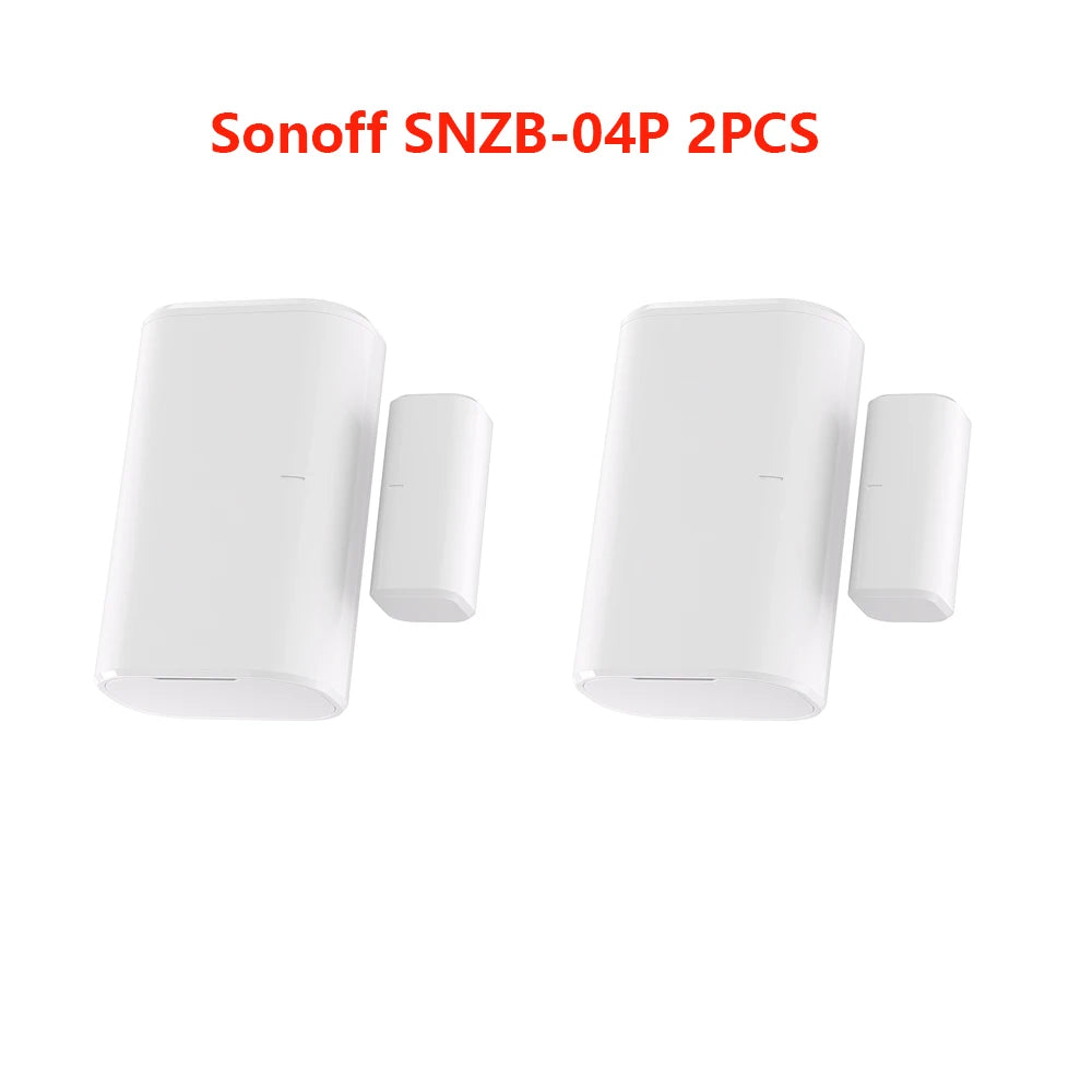 SONOFF-Sensor de porta e janela Zigbee, SNZB-04P, alarme de conexão sem fio, módulo Smart Home, Zigbee 3.0, monitoramento de portas e janelas