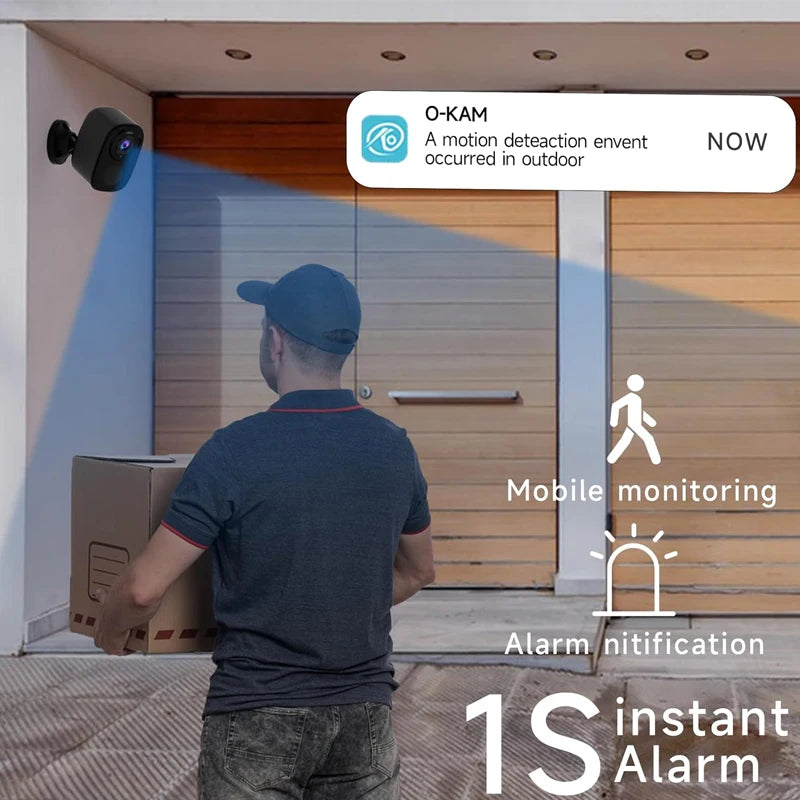 Câmera de Segurança HEIYOUCAM 2K WiFi com Bateria, Sirene e Holofote - IP66