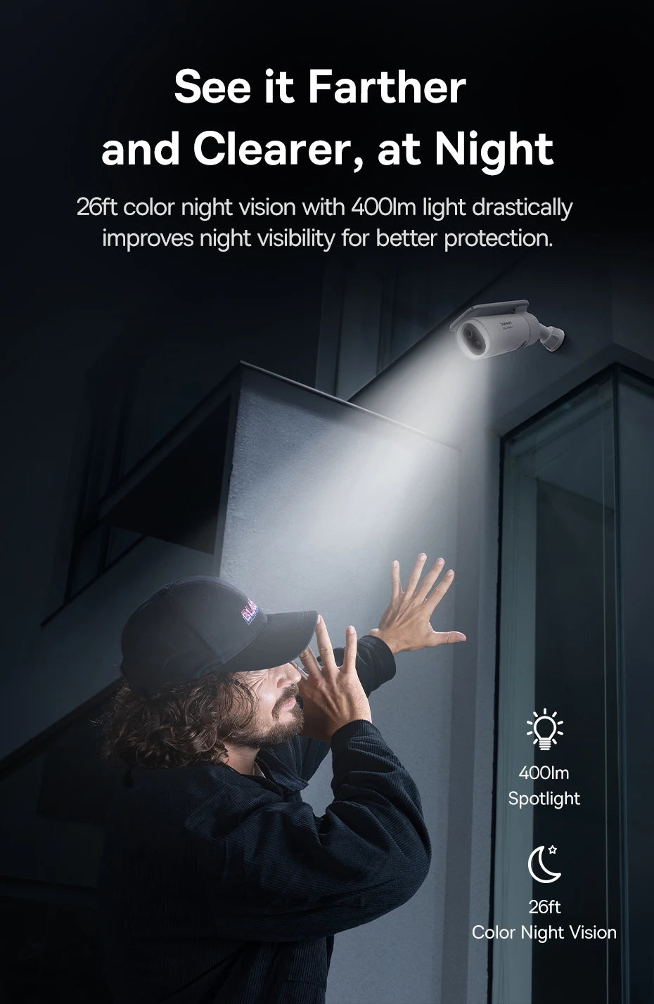 Câmera Baseus Security S1 2K Solar WiFi com Sistema de Rastreamento Solar 145° IP67