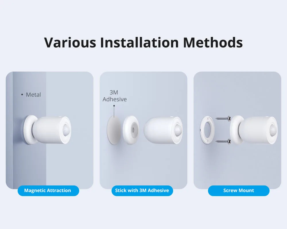 Botão Sem Fio SONOFF SNZB-01P Zigbee - Sensor de Presença - Controle Inteligente - eWeLink