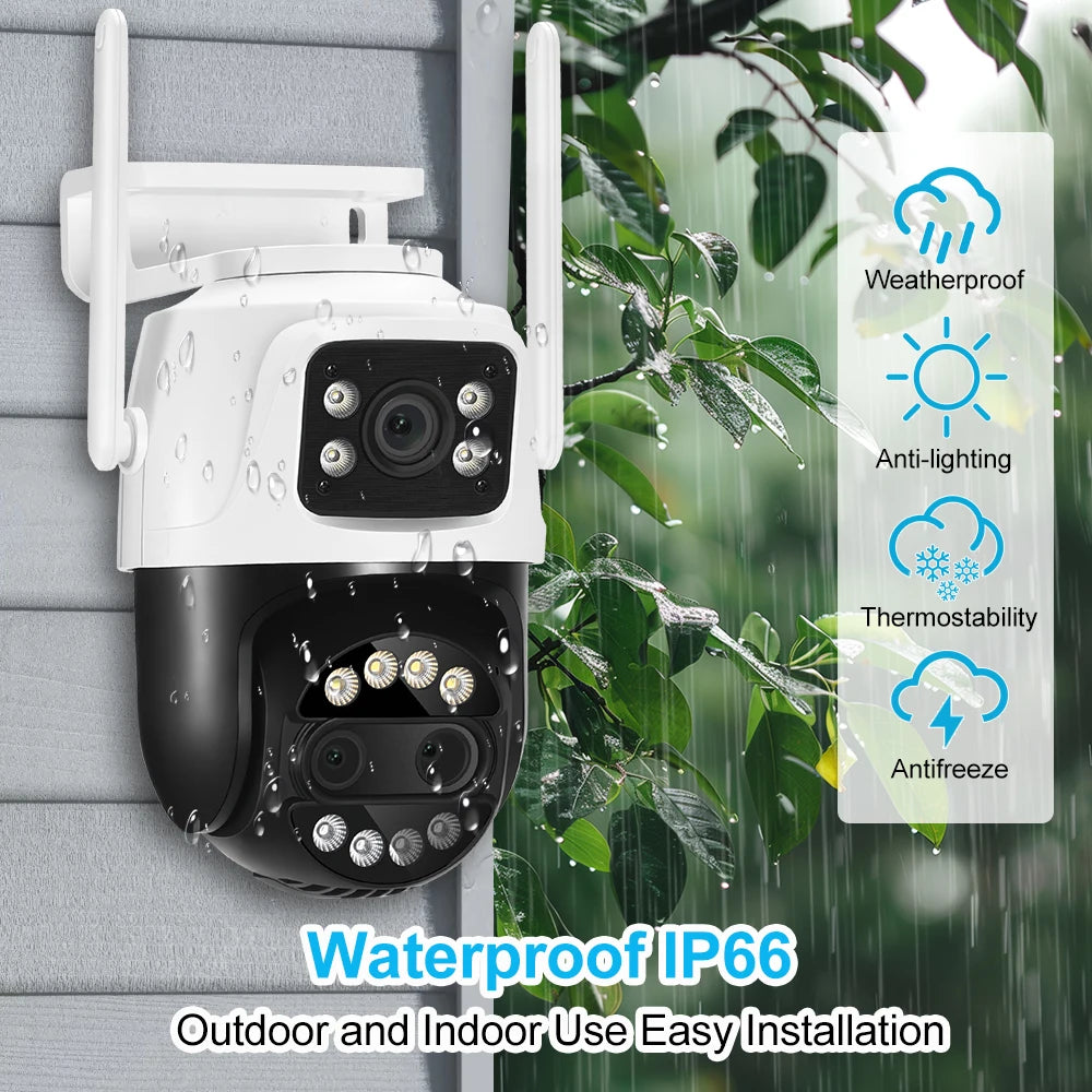 Câmera WiFi 12MP 6K Dome com Zoom 8X Detecção Humana IA Rastreamento Automático Alexa - ASECAM AS60WIC