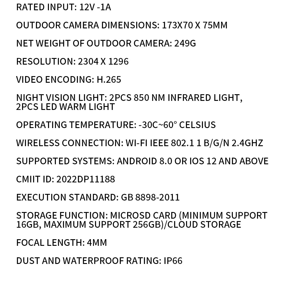 Câmera Xiaomi AW300 2K Outdoor - IP66 - Visão Noturna Colorida - WiFi 2.4GHz - Zoom 4x - Mi Home