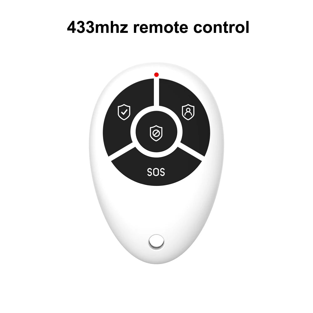 Taiboan sistema de alarme residencial sem fio, host wi-fi, 433mhz, detector de movimento contra roubo, detector de fumaça de incêndio, tuya smart life, controle por aplicativo