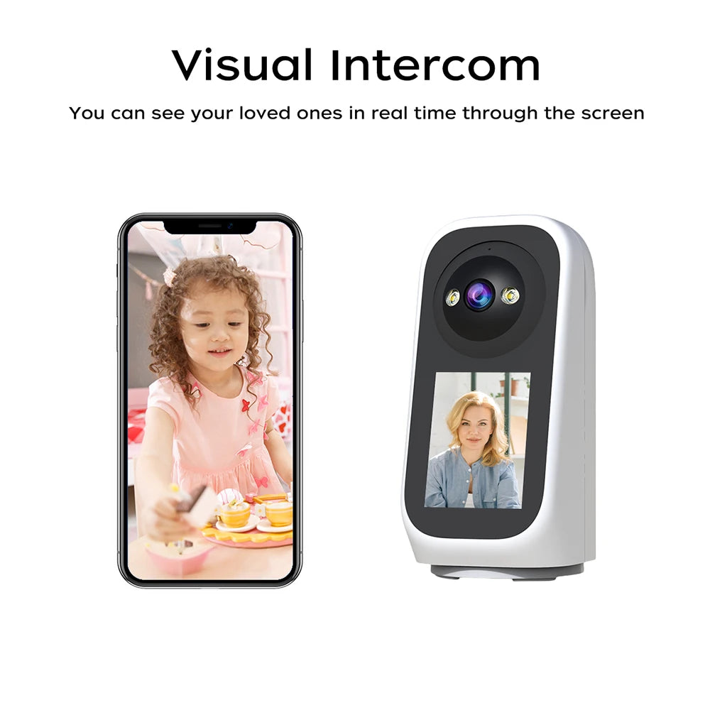 Monitor de Bebê JOOAN 2K 3MP - Câmera PTZ com Tela LED 2.8", Detecção de Choro e IA