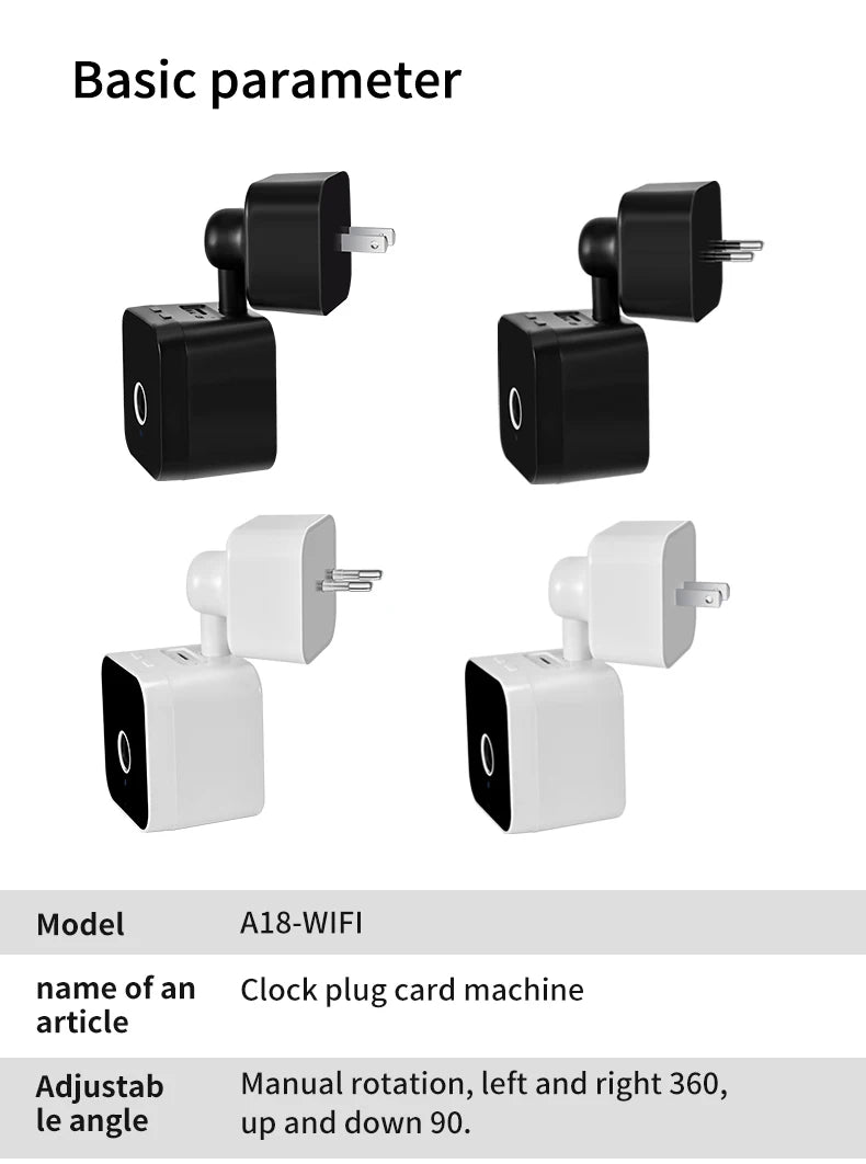 Tuya wifi câmera de vigilância casa relógio plug câmera digital graffiti inteligente hd câmera sem fio vlogging câmera ação