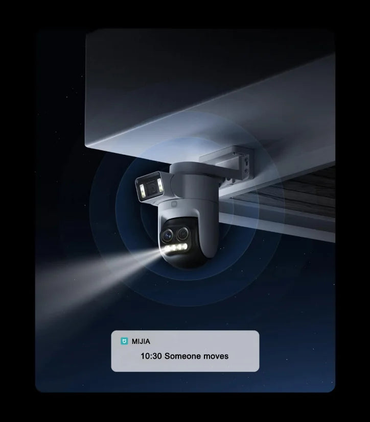 Câmera Xiaomi Smart Outdoor 4 Pro - Tripla Lente 360° 5MP 3K Zoom Híbrido 9x IP66