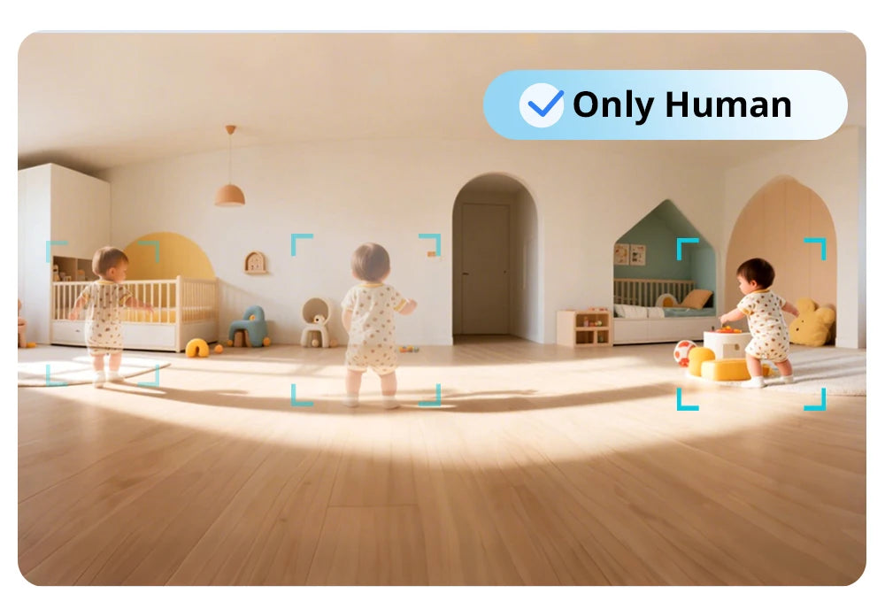 Câmera de Segurança Interna Inteligente 360° com Visão Noturna Detecção IA e Alexa SONOFF CAM Pan-Tilt 2