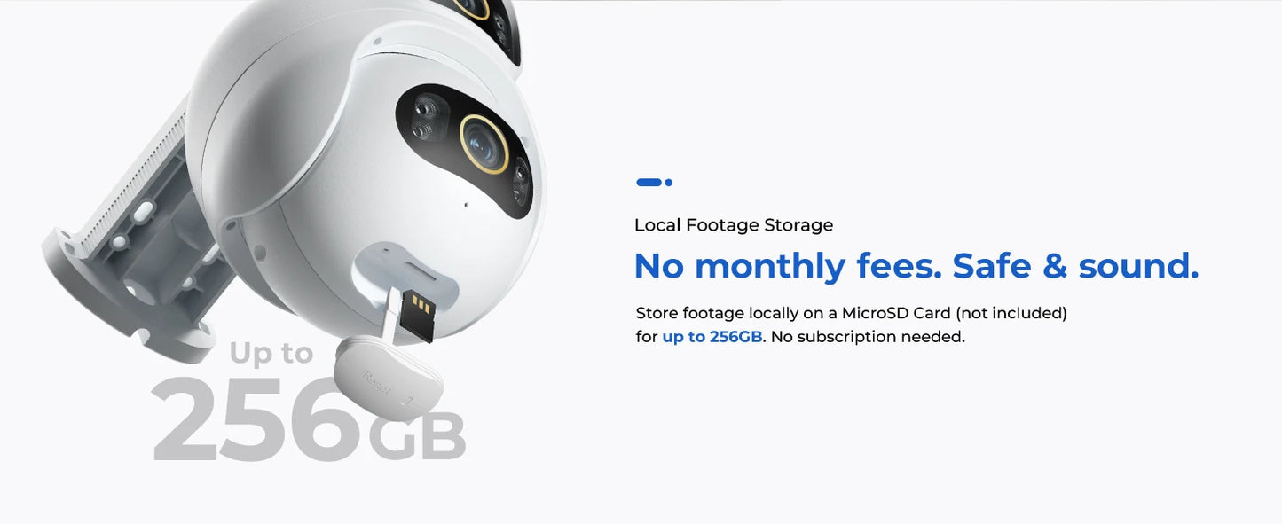 Câmera IMILAB EC6 Dual Pro 10MP 3K+3K WiFi 360° com Visão Noturna Colorida